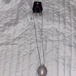 Paparazzi Silver Necklace Set with Pink Accents